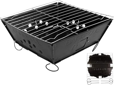 Fresh Grills Portable BBQ - Folding Charcoal Barbecue for Camping