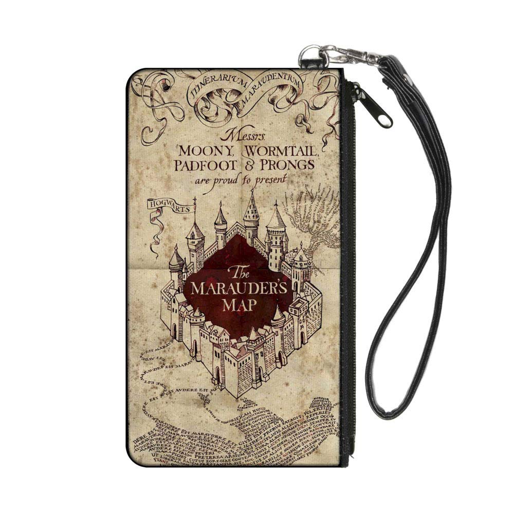 Buckle-Down Unisex-Adult's Zip Wallet Harry Potter Large, Multicolor, 8" x 5"
