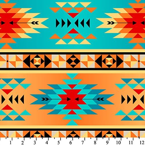 Tribal Fleece Throw Blanket with Finished Edges