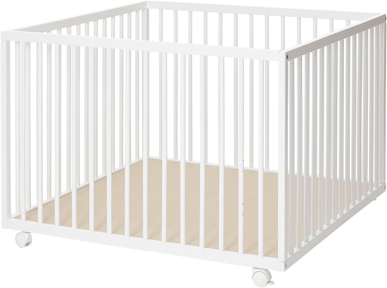 small wooden playpen