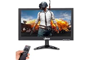 Amiph 11.6 Inch CCTV Monitor 1920X1080 Full HD Portable LCD Display Screen Monitor HDMI/BNC/VGA/AV/USB Interface Small Monitor with Built in Speakers Compatible Metal Shell