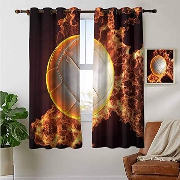 Amazon Com Fengruiyanjing Easy Care Home Decor Curtains With
