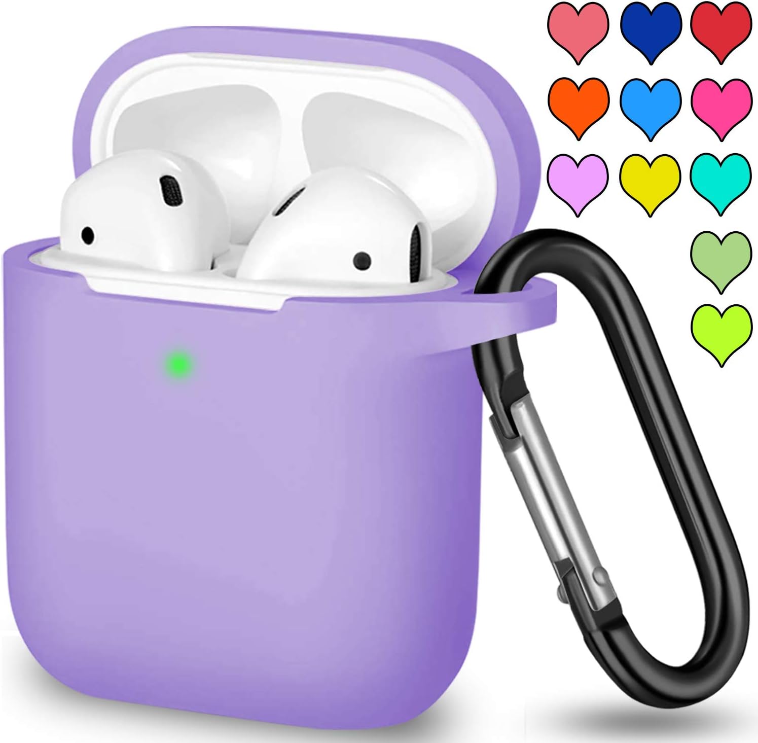 YIATCY Airpods Case Cover Compatible with Apple AirPods 2 & 1, Soft
