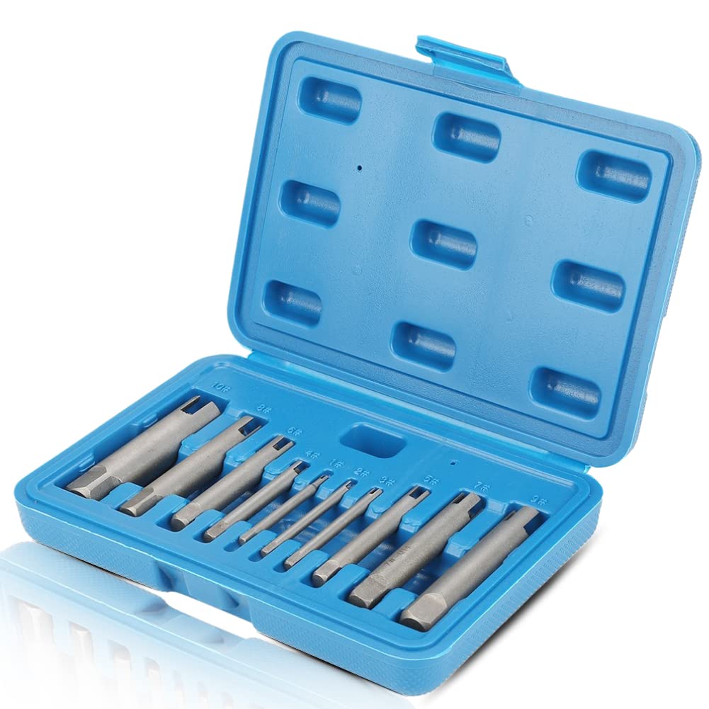 Tap Extraction Tool,Broken Tap Extractor Broken Head Screw Remover Stripped Tap Extractor Set Damaged Screw Broken Bolt Water Pipe Remover Set