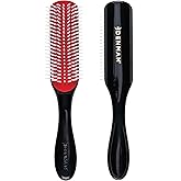 Denman D3 Original Curl Definer & Styler, Curly Hair Brush for Women & Men – 7 Row Detangling & Curl Defining Brush for Smooth Defined Curls - a precision Styling Brush for straight hair