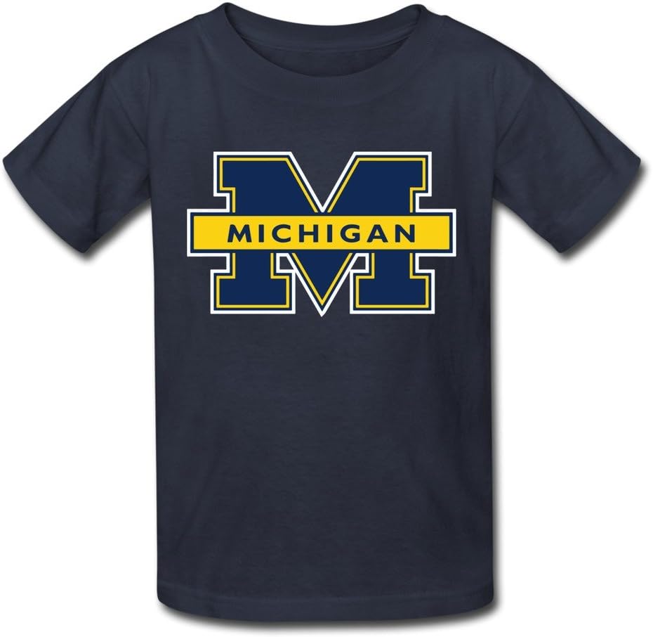 New TBTJ TBTJ NCAA UM UMich Michigan Wolverines Tee Shirts for Kids 6-16 Years Old