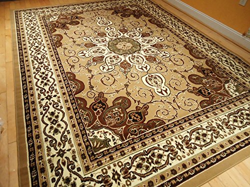 Persian Style Rug 8x11 Beige Brown Rug 8 Buy Online In Botswana At Desertcart