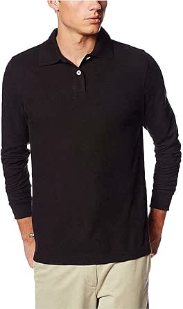 Lee Uniforms Men's Modern Fit Long Sleeve Polo