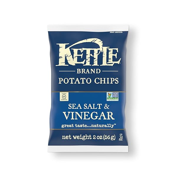 KETTLE BRAND POTATO CHIPS, SALT & VINEGAR KETTLE...