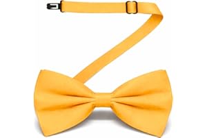 MDSTYLE Bow Ties for Men Pre-Tied Adjustable - Classic Men's Bow Tie - Tuxedo Wedding Formal Bowtie Solid Color Bowties