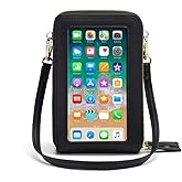 myfriday Touch Screen Crossbody Phone Purse for Women, Rfid Blocking Small Cellphone Shoulder Purse with 2 Adjustable Strap