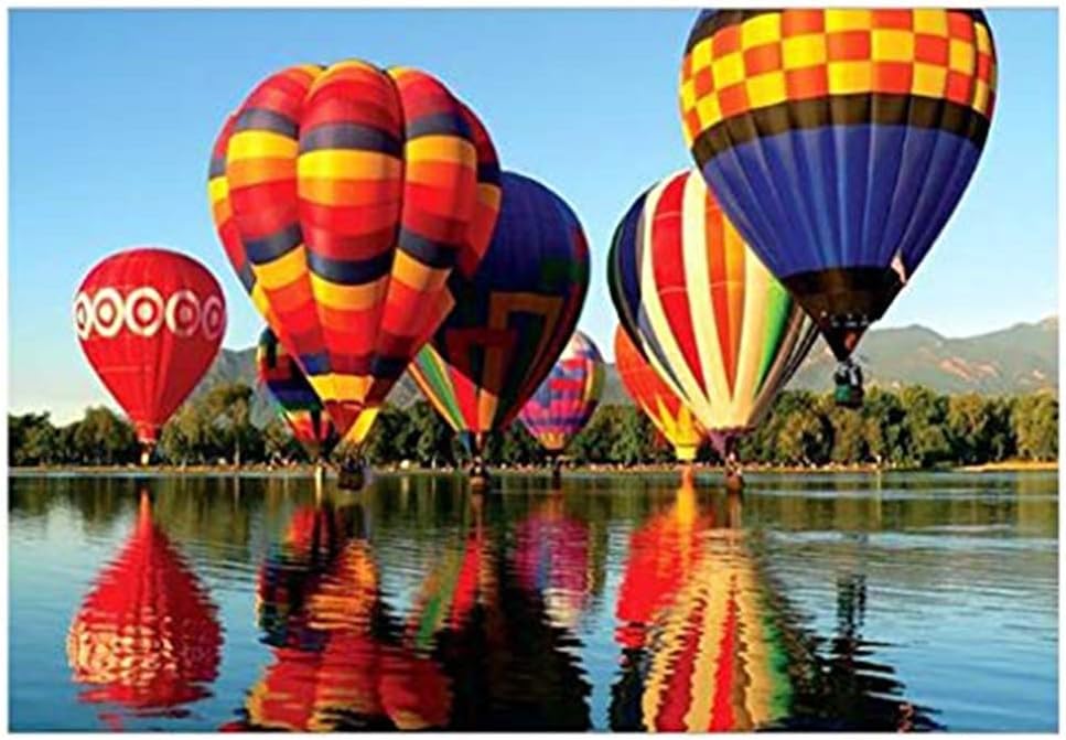 Rusilay Jigsaw Puzzles,1000 Pieces Jigsaw Puzzle for Adults Kids,Hot Air Balloons Landscape,Home Picture Puzzle Games,Intellective Educational Toy,Creative Gift 29.53 x 19.69 in