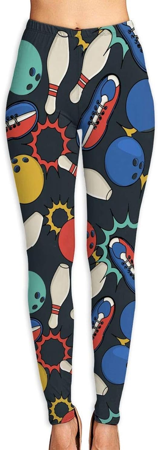 Monicago Bowling Women's Yoga Pants HighWaist for Yoga, Running