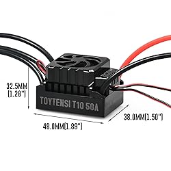 TOYTENSI 50A RC Car ESC 2-3S Sensorless Waterproof
