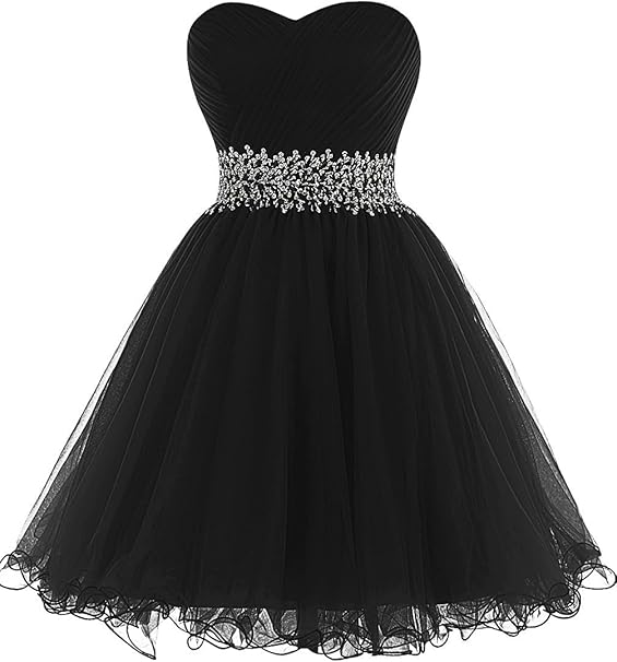 black strapless cocktail dress
