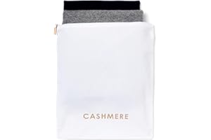 Delicates Cashmere Wool Storage Bag with Integrated Cedar Wood, Cashmere