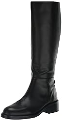 Sam Edelman Mable Equestrian Boot Black Leather 10