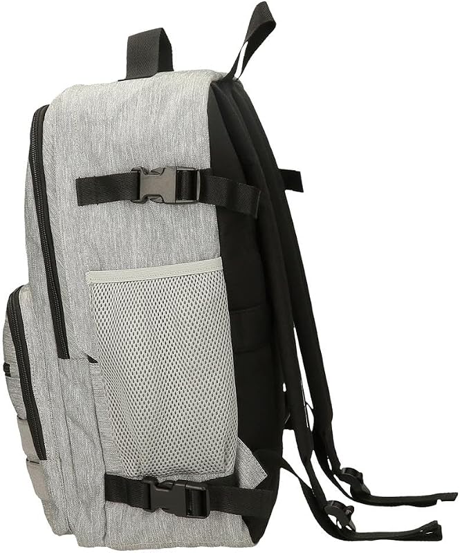 Aris Rucksack für Laptop, Doppelfach, tragbar, 31 x 44 x 17,5 cm, Schulrucksack, Polyester, von Joumma Bags, grau, 25cm x 40cm x 20cm, Rucksack mit Kabine