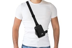 Peicees Small Crossbody Bag for Men Women Mini Sling Bag Travel Running Phone Daypack Cross Body Shoulder Bags with Keyholder
