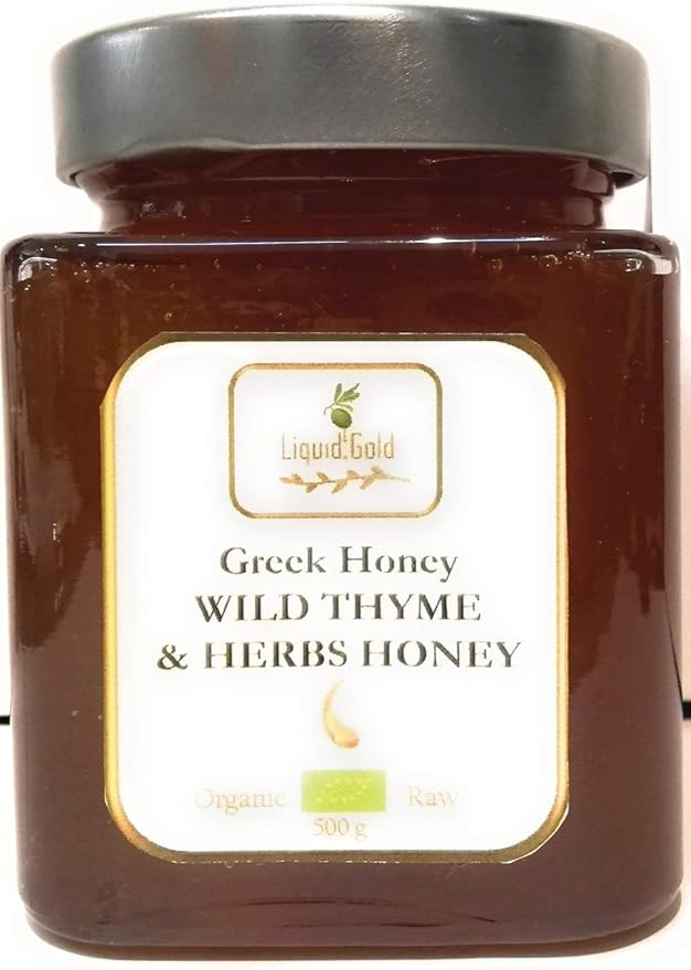 Greek Wild Thyme and Herbs Honey from Crete 500g Amazon.co.uk Grocery