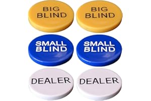 FELTECHELECTR 2 Sets Big and Small Blind Banker Code Poker Accessories Small Blind Button Poker Missed Blind Button Poker Gam