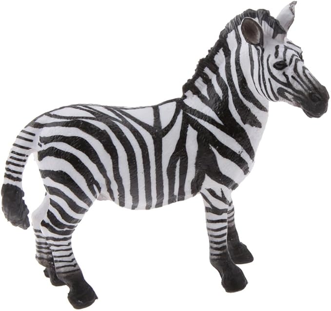 MagiDeal Realistic Zebra Wildlife Zoo Animal Model Figurine Figure Kids