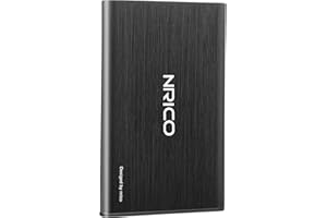 NRICO Ultra Slim 500GB Portable External Hard Drive USB3.0 HDD Storage Compatible for PC, Desktop, Laptop,Mac,PS4, Xbox one (Black, 500, GB) - 1