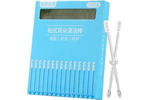 Ear Swabs | Portable Self-Adhesive Tip Stick,Deep Ear Wax Removal | for Kids Baby Grooming Travel Care Home