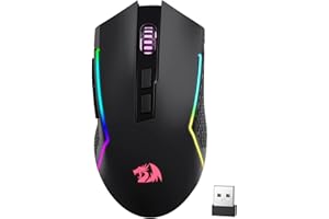 Redragon M693 Wireless Gaming Mouse, 8000 DPI Mice w/ 3-Mode Connection, BT & 2.4G Wireless, 7 Macro Buttons, Reliable Power Capacity for PC/Mac/Laptop