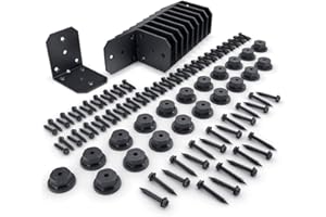 Ozco Building Products 51718 Ironwood 4-inch Rafter Clips, (10 per Pack), Black