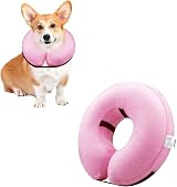 Emwel Inflatable Pet Protection Collar Small Washable for Dogs Cats