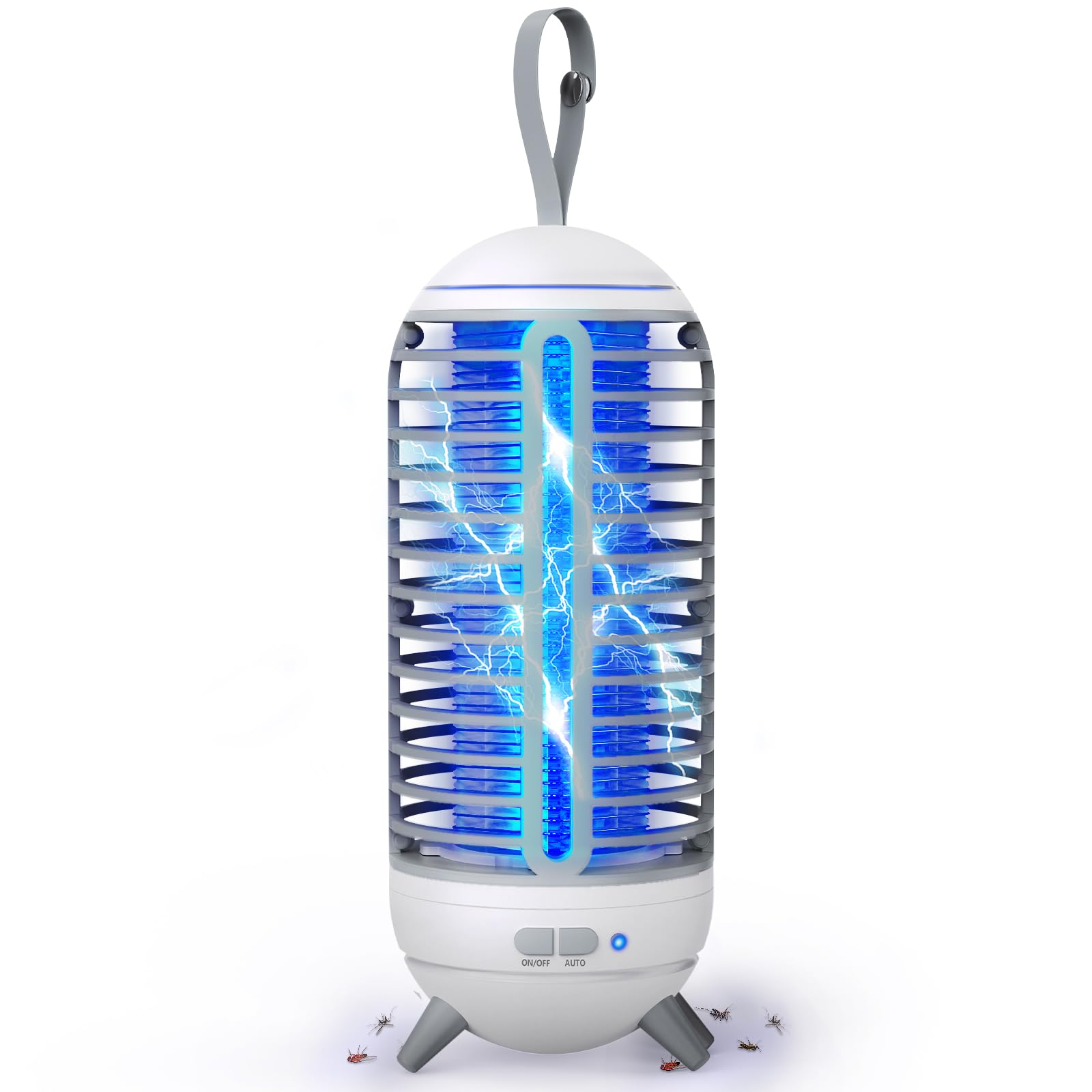 Photo 1 of Bug Zapper Outdoor Rechargeable 2 in 1 Wireless Mosquito Killer Lamp 2500mAh Electric Trap Ideal Bug Zapper Indoor for Patio, Home, Backyard, Yard, Garden, Campsite (White)