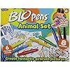 John-Adams-10049-BLO-pens-Activity-Set-Animals-Multi-1-Pack John Adams | BLOPENS® Animals Activity Set: Blow airbrush effects | Arts & crafts | Ages 4+ and | BLOPENS® Fantasy…