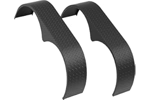 2-Pack Double Axle Trailer Fenders, 66"x9.1"x20" Teardrop Enclosed Trailer Fender Replacement, Tandem Axle Trailer Fenders Fi