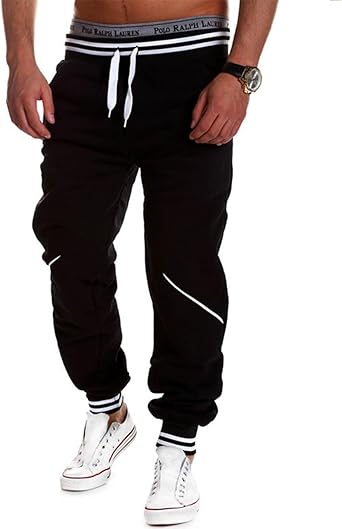 Teamyy Pantalones Chandal Hombre Casual Cintura Elástico Deporte ...