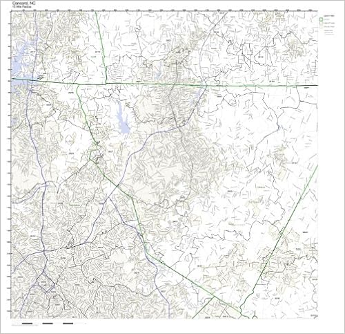 Concord Nc Zip Code Map Concord, Nc Zip Code Map Not Laminated : Office Products