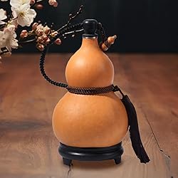 Fenteer Dried Gourd Water Bottle, Portable Water