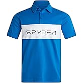 Spyder Mens Polo Shirts - Soft & Breathable Cotton Casual Short Sleeve Polo Shirt - Collared Golf Shirts for Men