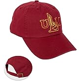 Desert Cactus University of Louisiana Monroe Baseball Hat ULM Warhawks Brimmed Embroidered Cap Adjustable Cloth Strap Adult (Style A) Red