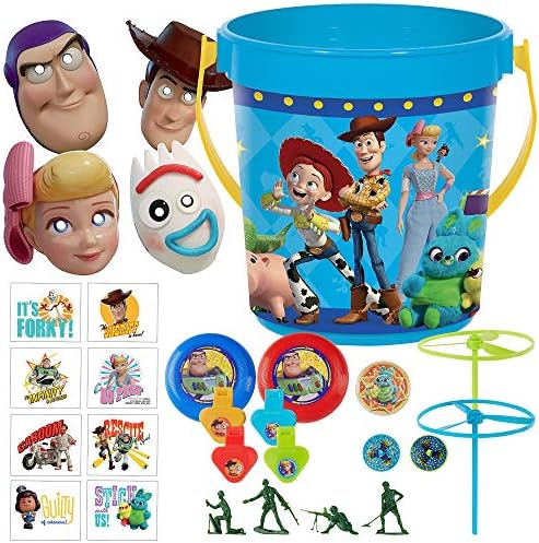 Party City Ultimate Toy Story 4 Party Favors For 8 Guests 128 Pieces Includes Favor Containers Masks Tattoos Favors