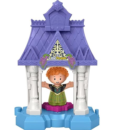 Figura Sostitutiva Belle In Abito Giallo Con Libro Per Fisher-Price Little People Princess Parade GKR21 - 2