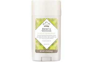 Nubian Heritage Aluminum-Free Deodorant, Indian Hemp & Haitian Vetiver – Natural Deodorant with Organic Shea Butter, Neem Oil, and Aloe Vera, 2.25 Oz