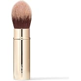 Jouer Essential Travel Complexion Brush - Cosmetic Makeup Brush - Travel Friendly - Soft Synthetic Bristles - Cruelty, Gluten &amp; Paraben Free - Vegan Friendly, Gold, 0.10625 pounds
