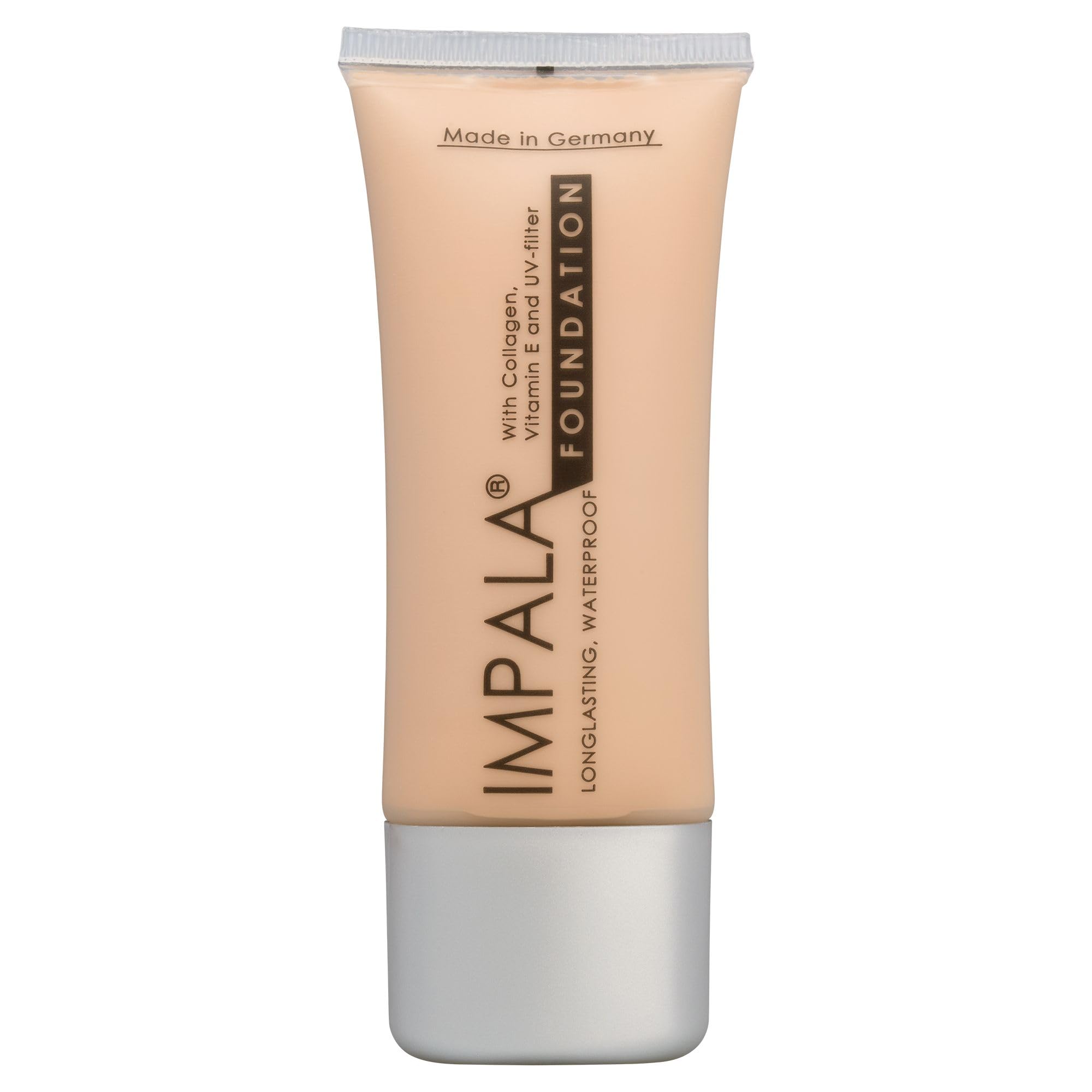 IMPALA Long-Lasting Makeup Base Color 01 | Full Coverage Foundation | Water-Resistant | With Collagen Vitamin E | UV Protection | Lightweight Smooth Finish