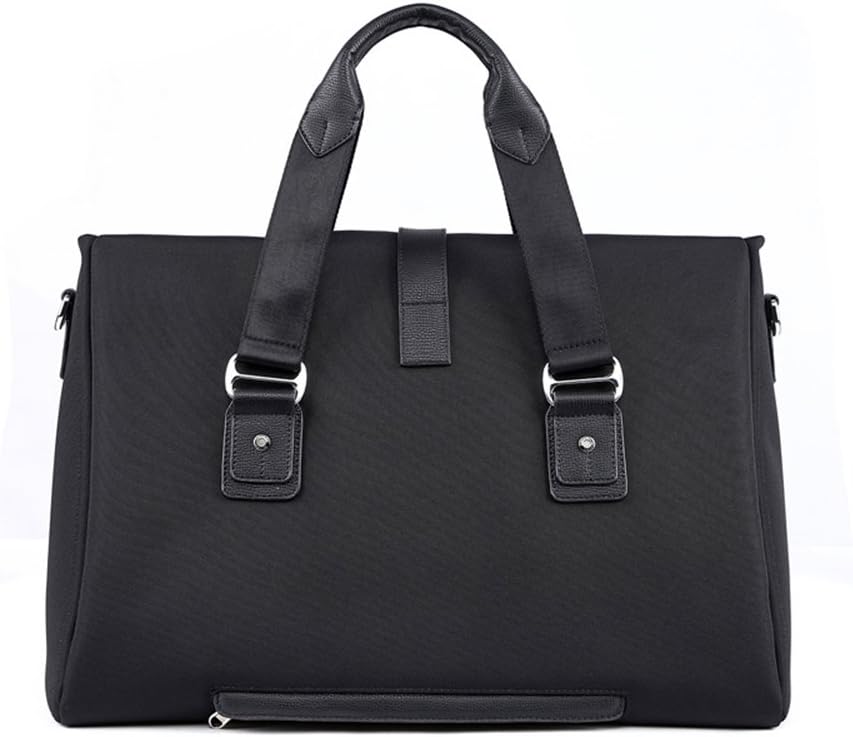 45L Travel Duffel, duffel Luggage Bag Water-Resistant Many Pockets duffel bag leather material duffel tote bag (21, black)
