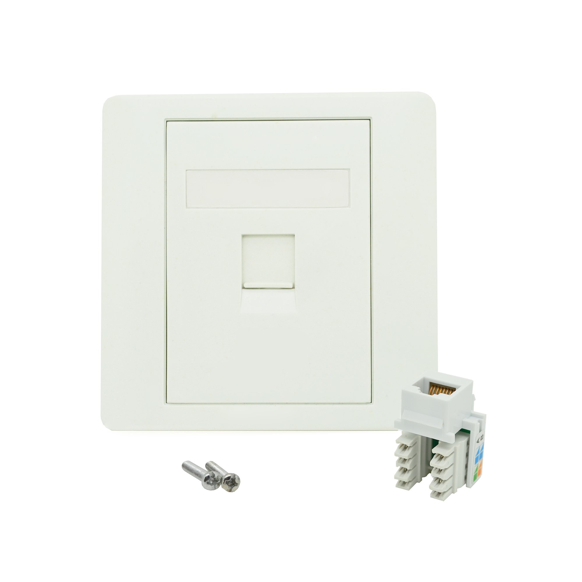 Consoletronic Cat5e Single Socket RJ45 Ethernet Network Face Plate