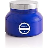 Capri Blue Scented Candles - Soy Candle Wax Blend - Jar Candles - Blue Candle Gifts for Women & Men - Luxury Candles for Home Scented with Citrus, White Musk & Patchouli - Blue Jean (19 oz)