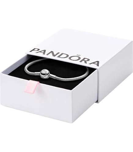 Amazon.com: PANDORA Family Tree Heart Clasp Snake Chain Bracelet
