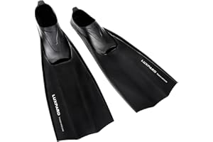 LUXPARD Snorkel Fins, Comfortable Soft Full Foot Snorkeling Fins, Flippers for Snorkeling, Scuba Diving, and Freediving