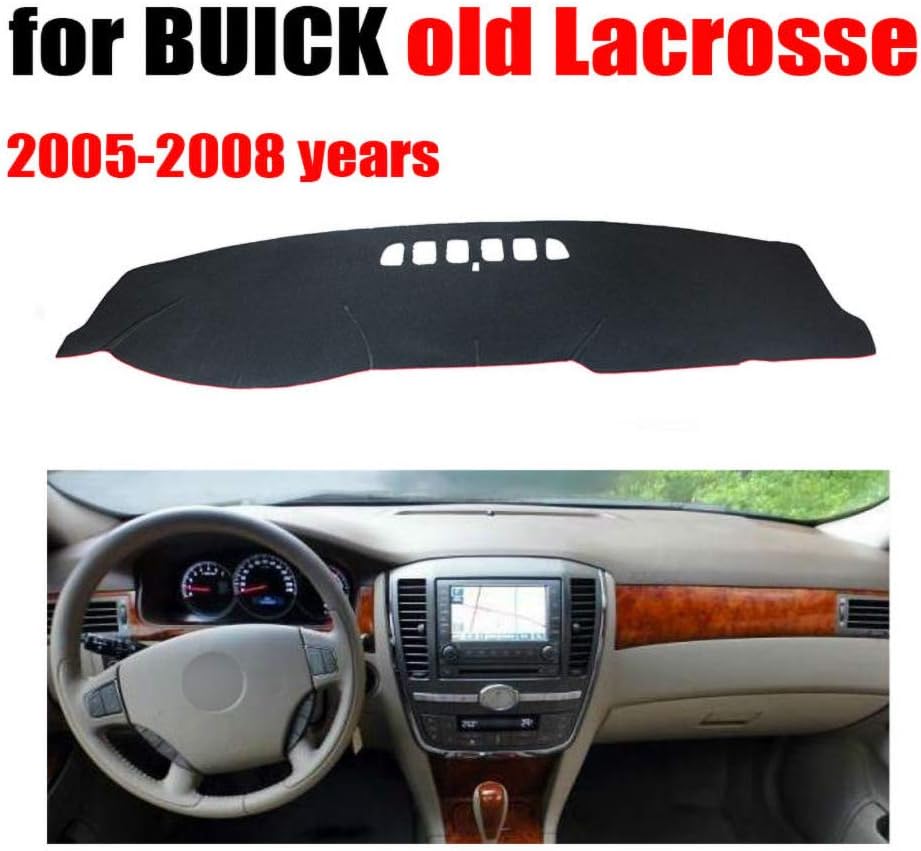Qnice Car Dashboard Cover for Buick Lacrosse 2005-2008 Left Hand Drive Dash Mat Covers Auto Dashboard Protector Accessories